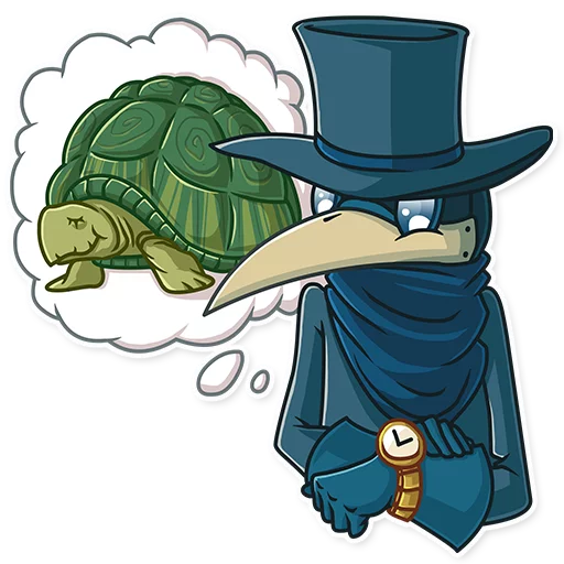 🐢 Стикер «Jean Baptiste Plagouille 2» для Telegram