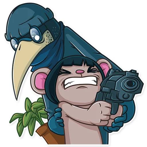 🔫 Стикер «Jean Baptiste Plagouille 2» для Telegram