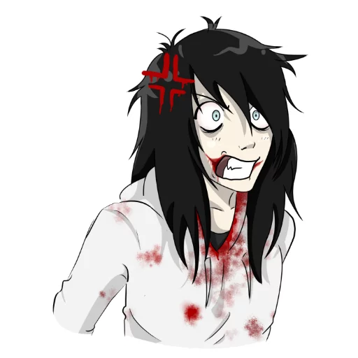 😡 Стикер «Jeff the Killer» для Telegram