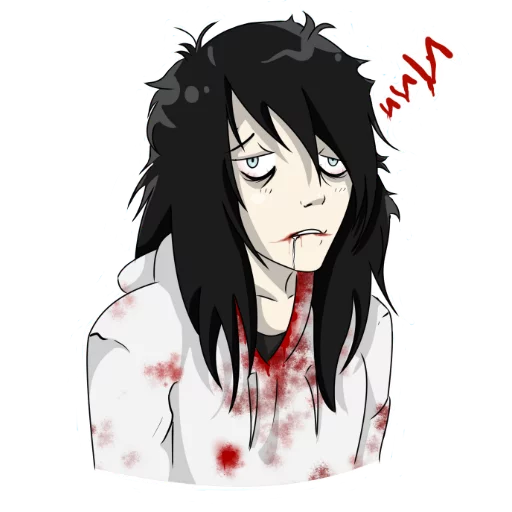 😪 Стикер «Jeff the Killer» для Telegram
