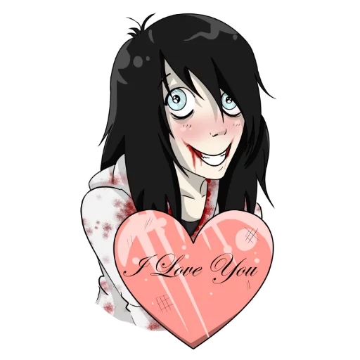 ❤ Стикер «Jeff the Killer» для Telegram
