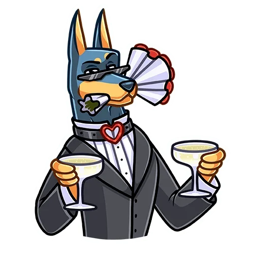 🍸 Стикер «Джеф» для Telegram
