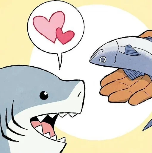 😍 Стикер «Jeff the Shark» для Telegram
