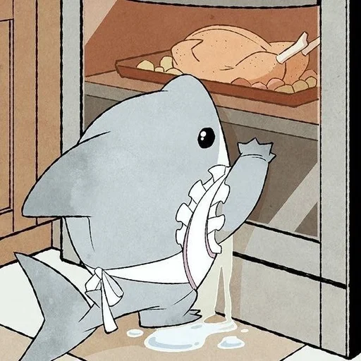 🍗 Стикер «Jeff the Shark» для Telegram