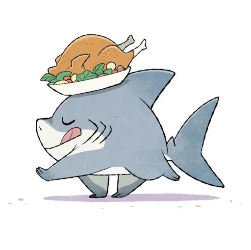😋 Стикер «Jeff the Shark» для Telegram