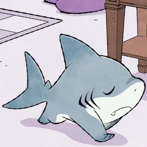 😔 Стикер «Jeff the Shark» для Telegram
