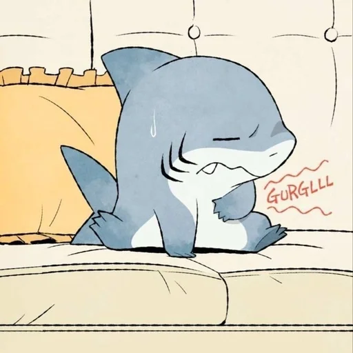 🤤 Стикер «Jeff the Shark» для Telegram