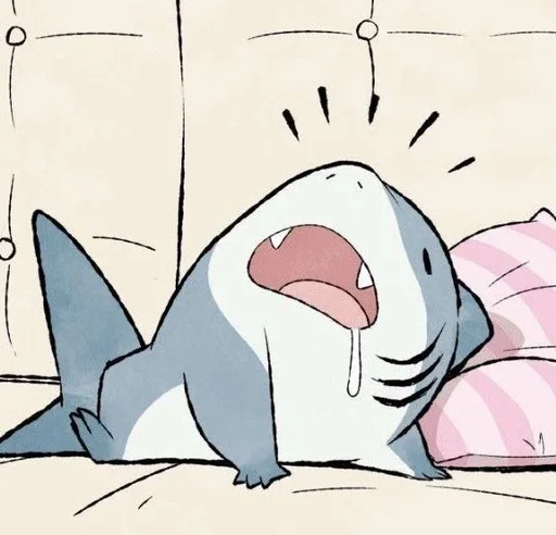 😴 Стикер «Jeff the Shark» для Telegram