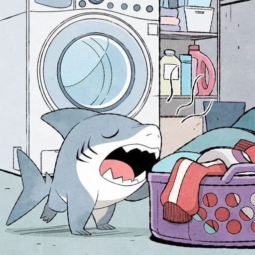 🥱 Стикер «Jeff the Shark» для Telegram
