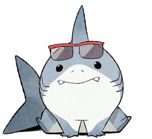 😎 Стикер «Jeff the Shark» для Telegram