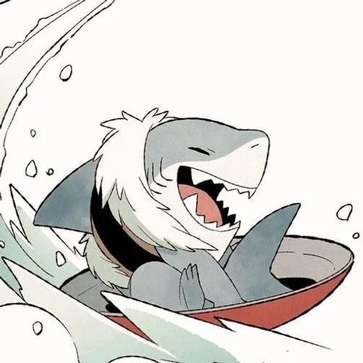 🛷 Стикер «Jeff the Shark» для Telegram