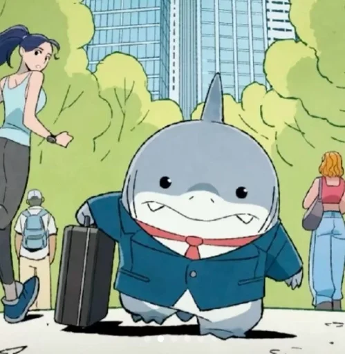 💼 Стикер «Jeff the Shark» для Telegram
