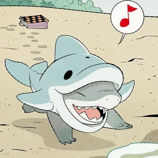 🥳 Стикер «Jeff the Shark» для Telegram