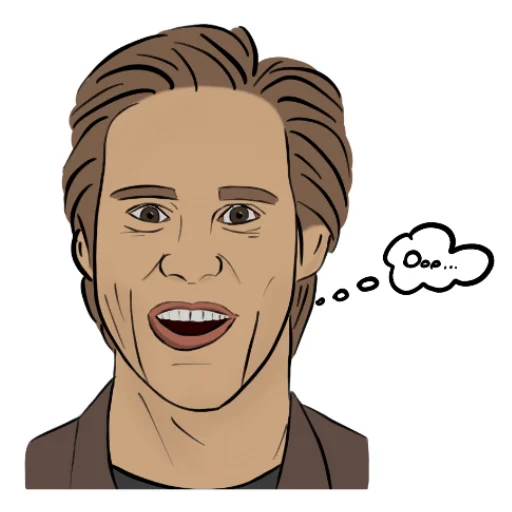 😍 Стикер «Emotional James Carrey» для Telegram