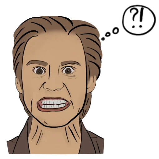 Стикерпак Emotional James Carrey для Telegram