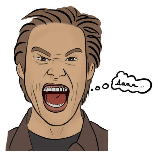 👍 Стикер «Emotional James Carrey» для Telegram