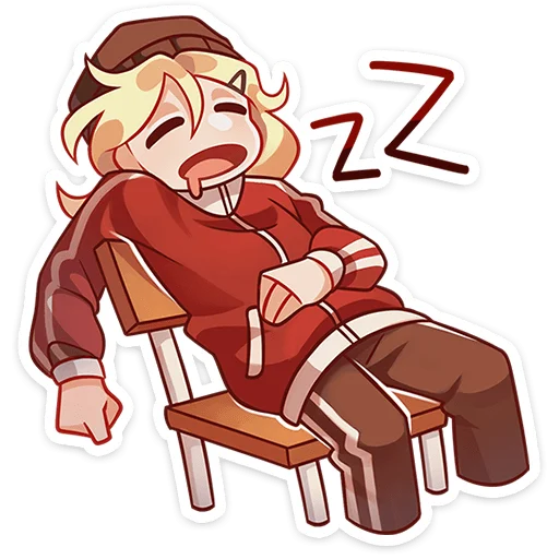 😴 Стикер «Женя» для Telegram