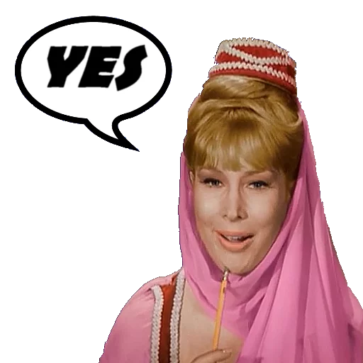 👍 Стикер «I DREAM OF JEANNIE-STREGA X AMORE» для Telegram