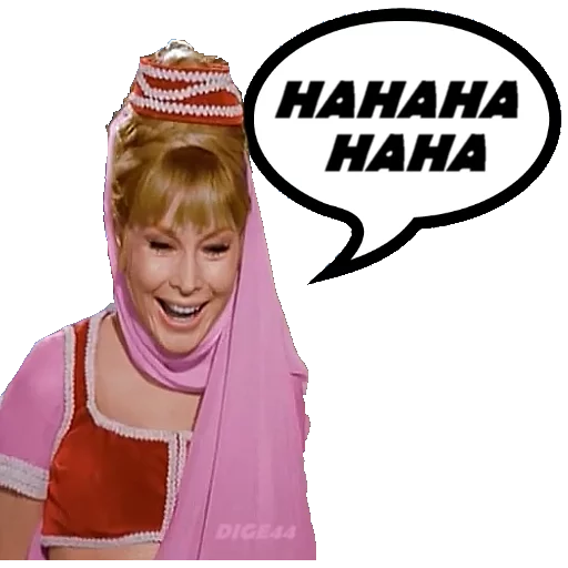 🤣 Стикер «I DREAM OF JEANNIE-STREGA X AMORE» для Telegram