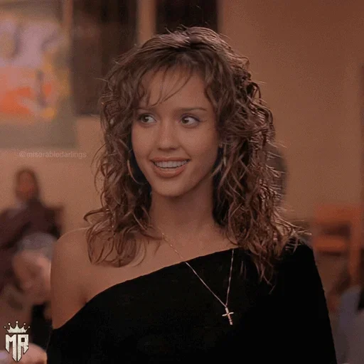 👩‍🦱 Стикер «Jessica Alba» для Telegram