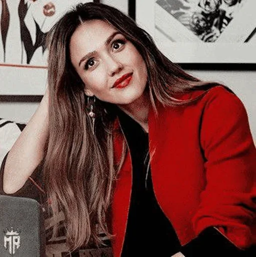 👠 Стикер «Jessica Alba» для Telegram