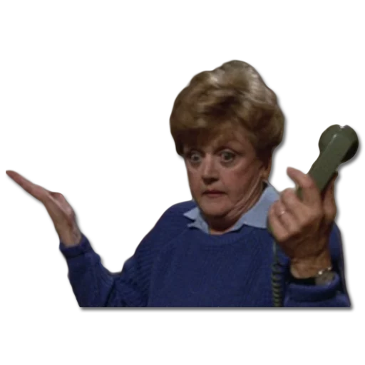 😕 Стикер «Murder, She Wrote» для Telegram