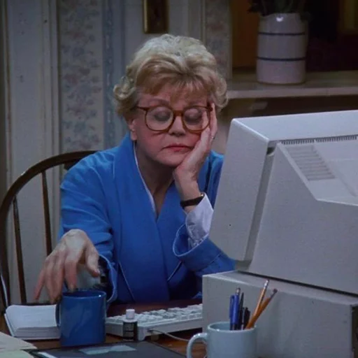 😔 Стикер «Murder, She Wrote» для Telegram
