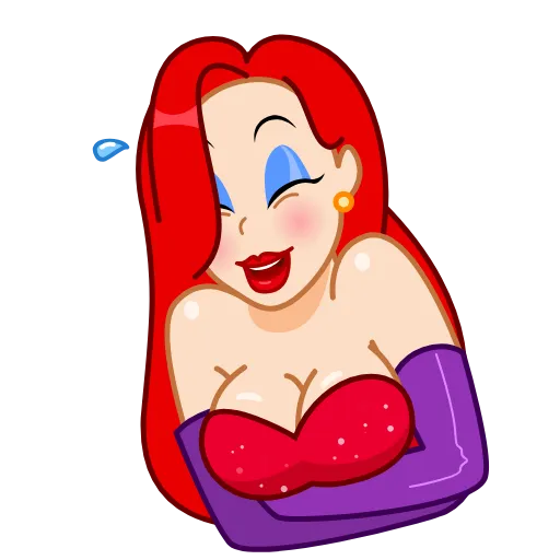 Стикерпак Jessica Rabbit для Telegram