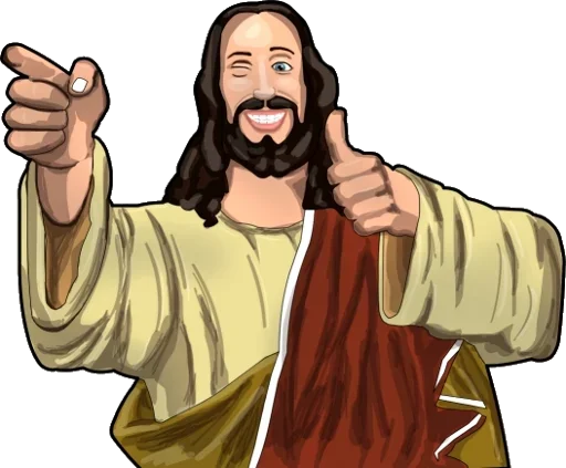 Стикерпак Jesus Funny для Telegram