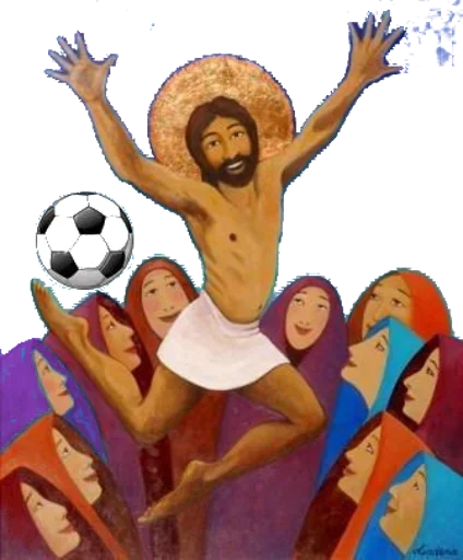 ⚽️ Стикер «Jesus Funny» для Telegram