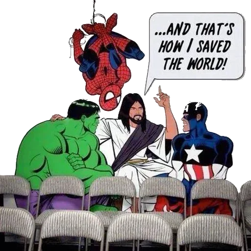 🦸‍♂️ Стикер «Jesus Funny» для Telegram