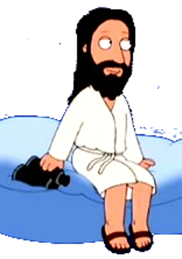 🧐 Стикер «Jesus Funny» для Telegram