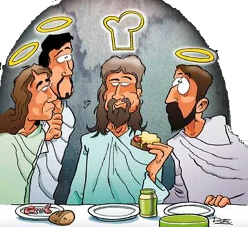 👨‍🍳 Стикер «Jesus Funny» для Telegram