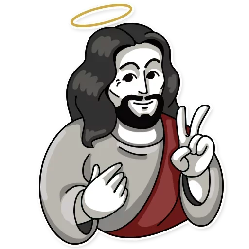 ✌ Стикер «Jesus» для Telegram