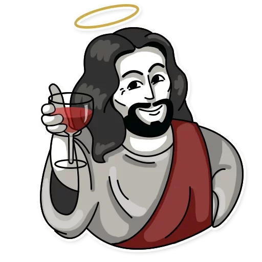 🍷 Стикер «Jesus» для Telegram