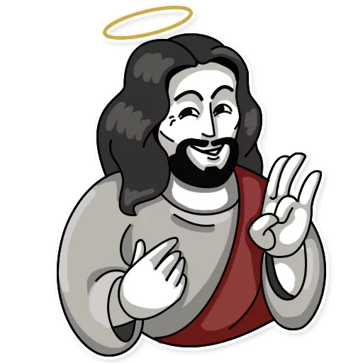 😈 Стикер «Jesus» для Telegram