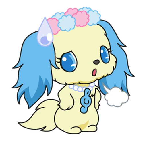 😮‍💨 Стикер «jewelpet» для Telegram