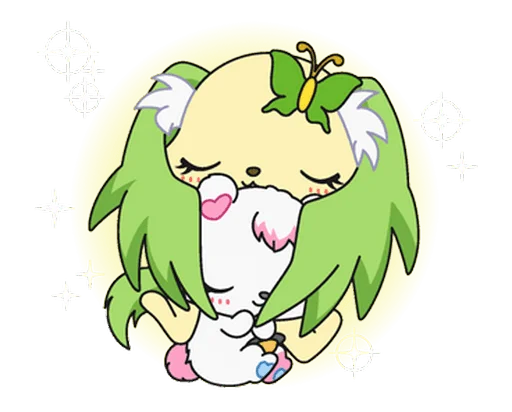 🫂 Стикер «jewelpet» для Telegram