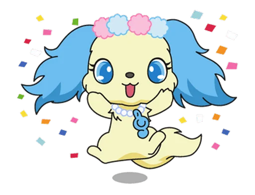 🥳 Стикер «jewelpet» для Telegram