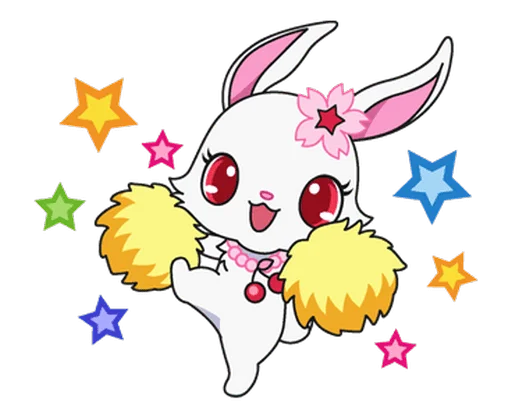 🥳 Стикер «jewelpet» для Telegram