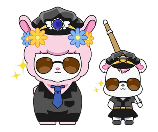 👮‍♀️ Стикер «jewelpet» для Telegram