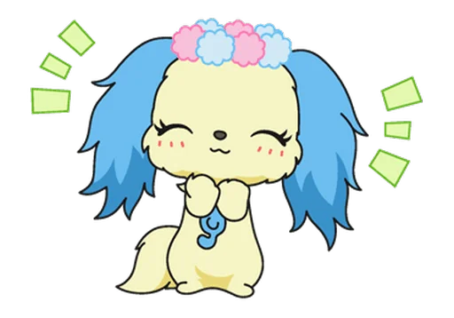 ☺️ Стикер «jewelpet» для Telegram