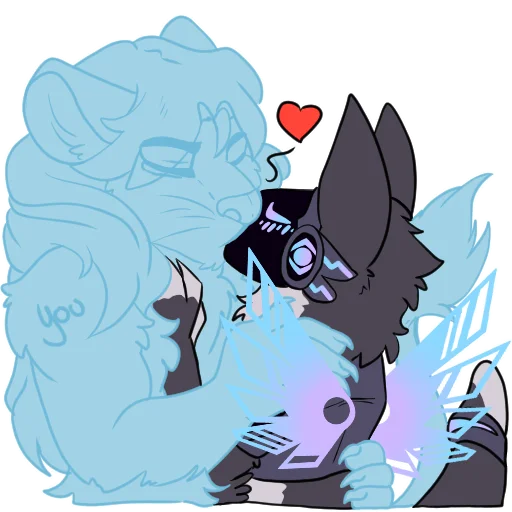 👨‍❤️‍💋‍👨 Стикер «JF_Kitty» для Telegram