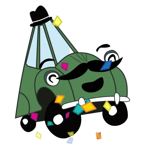 🥳 Стикер «Jian Car» для Telegram