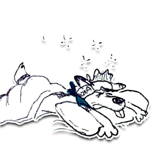 😴 Стикер «Jib Kodi Doodles» для Telegram