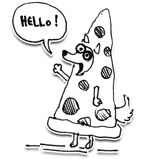 🍕 Стикер «Jib Kodi Doodles» для Telegram