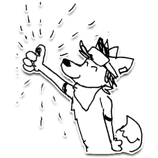 👍 Стикер «Jib Kodi Doodles» для Telegram