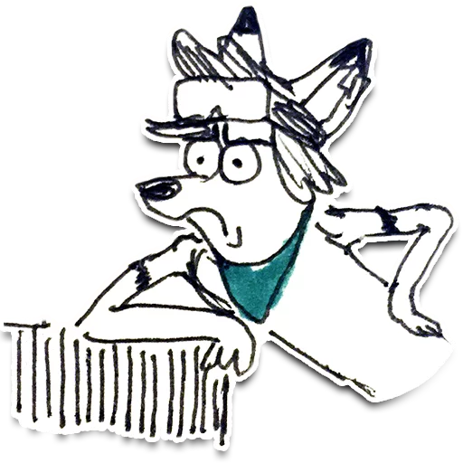 😠 Стикер «Jib Kodi Doodles» для Telegram