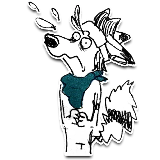 😖 Стикер «Jib Kodi Doodles» для Telegram