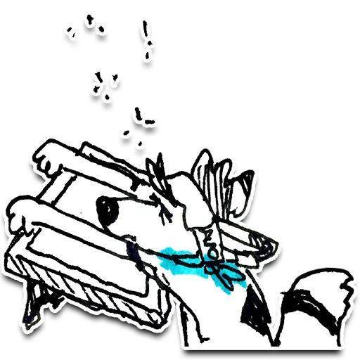 😵 Стикер «Jib Kodi Doodles» для Telegram